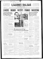 Liaudies Balsas = Peoples voice, January 31, 1939