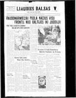 Liaudies Balsas = Peoples voice, January 21, 1944