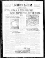 Liaudies Balsas = Peoples voice, July 23, 1940
