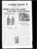 Liaudies Balsas = Peoples voice, October 13, 1944