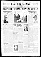 Liaudies Balsas = Peoples voice, December 13, 1938