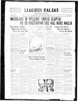 Liaudies Balsas = Peoples voice, March 19, 1940
