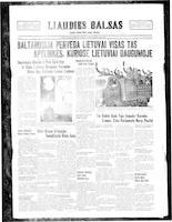Liaudies Balsas = Peoples voice, August 9, 1940