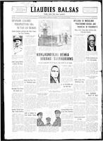 Liaudies Balsas = Peoples voice, November 4, 1937