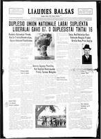 Liaudies Balsas = Peoples voice, October 27, 1939