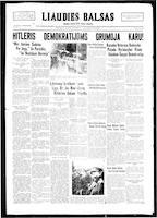 Liaudies Balsas = Peoples voice, September 27, 1938