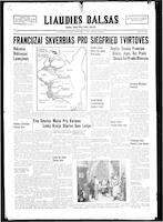 Liaudies Balsas = Peoples voice, September 8, 1939