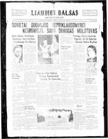 Liaudies Balsas = Peoples voice, December 1, 1939