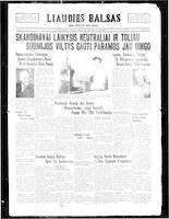 Liaudies Balsas = Peoples voice, February 27, 1940