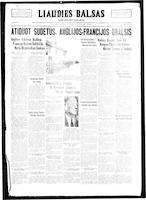 Liaudies Balsas = Peoples voice, September 20, 1938