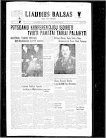 Liaudies Balsas = Peoples voice, August 10, 1945