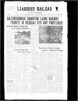 Liaudies Balsas = Peoples voice, August 11, 1944
