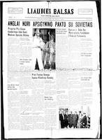 Liaudies Balsas = Peoples voice, June 9, 1939