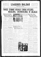 Liaudies Balsas = Peoples voice, September 30, 1938