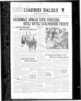 Liaudies Balsas = Peoples voice, January 1, 1943