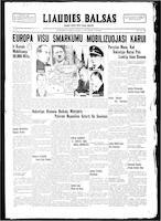 Liaudies Balsas = Peoples voice, August 25, 1939