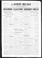 Liaudies Balsas = Peoples voice, March 11, 1937