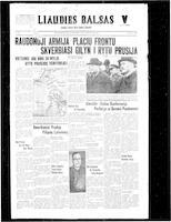 Liaudies Balsas = Peoples voice, October 27, 1944