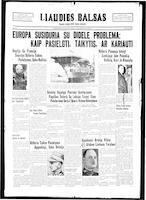 Liaudies Balsas = Peoples voice, October 6, 1939
