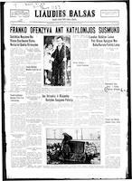 Liaudies Balsas = Peoples voice, January 3, 1939