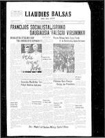 Liaudies Balsas = Peoples voice, September 28, 1945