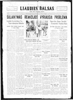 Liaudies Balsas = Peoples voice, October 14, 1937