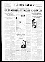 Liaudies Balsas = Peoples voice, March 19, 1937