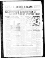 Liaudies Balsas = Peoples voice, June 7, 1940