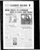 Liaudies Balsas = Peoples voice, October 9, 1942