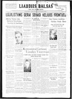 Liaudies Balsas = Peoples voice, February 25, 1937
