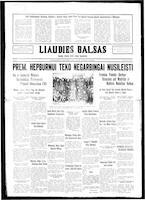 Liaudies Balsas = Peoples voice, April 29, 1937