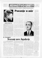 Jedinstvo, November 29, 1963