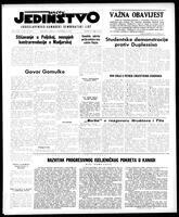 Jedinstvo, October 26, 1956