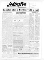Jedinstvo, July 21, 1961