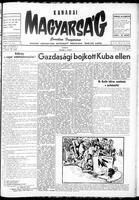 Kanadai Magyarsag, October 29, 1960