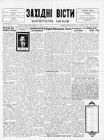 Ukrainski Visti, November 01, 1929