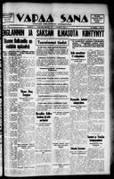 Vapaa Sana, July 04, 1940