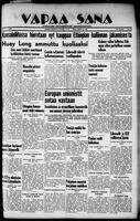 Vapaa Sana, September 11, 1935