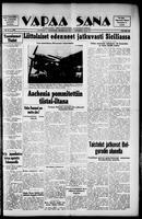 Vapaa Sana, July 15, 1943
