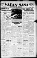 Vapaa Sana, October 22, 1938