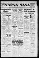 Vapaa Sana, February 22, 1939