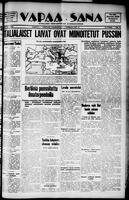 Vapaa Sana, October 31, 1940