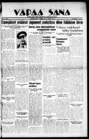 Vapaa Sana, January 20, 1937