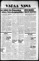 Vapaa Sana, October 07, 1936