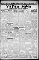 Vapaa Sana, August 16, 1933