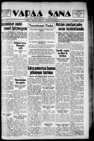 Vapaa Sana, September 11, 1941