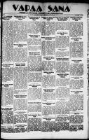Vapaa Sana, January 20, 1934