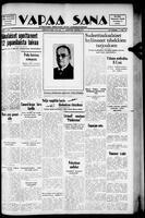 Vapaa Sana, July 06, 1938