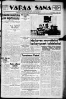 Vapaa Sana, November 07, 1939
