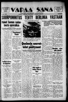 Vapaa Sana, August 26, 1943